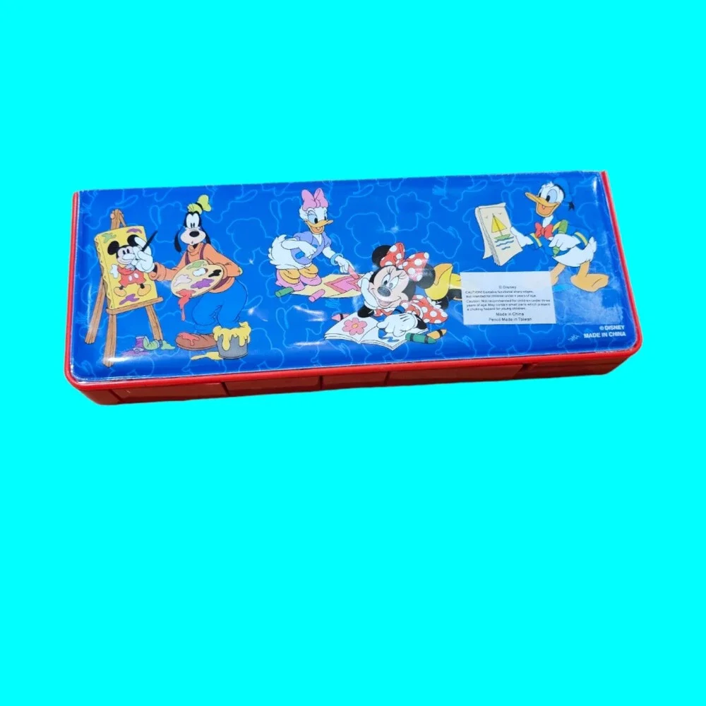 Vtg Disney Mickey Mouse Pencil Case